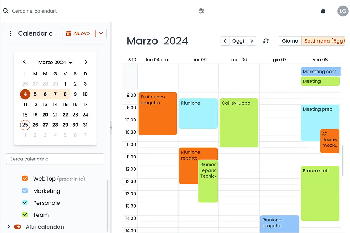 Calendario e Posta