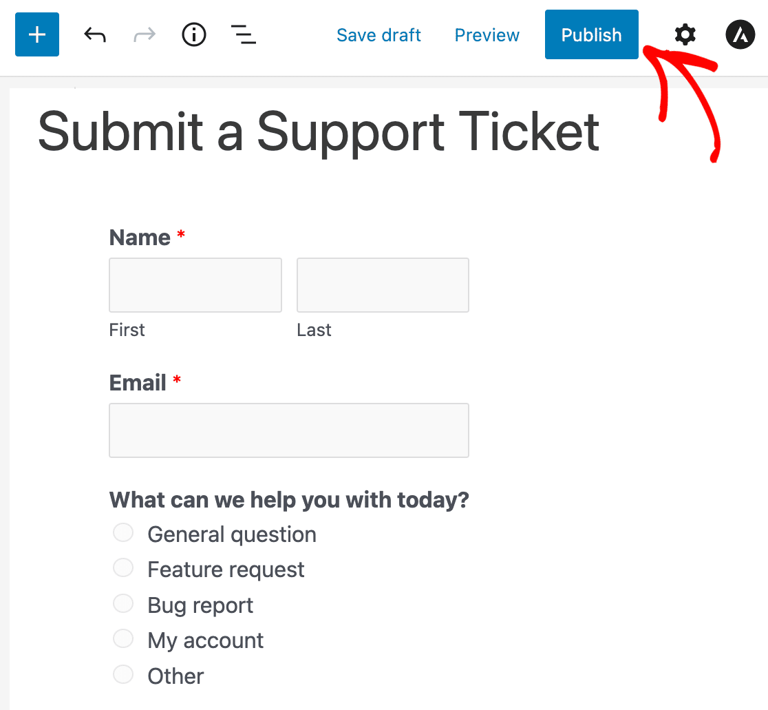 Supporto alla creazione ticket