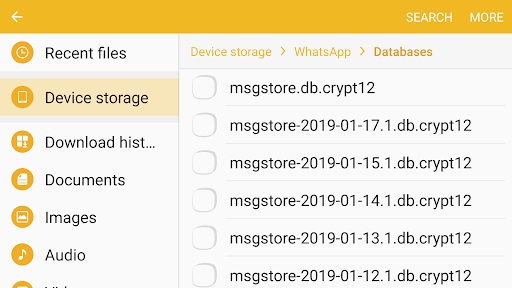 Backup locale