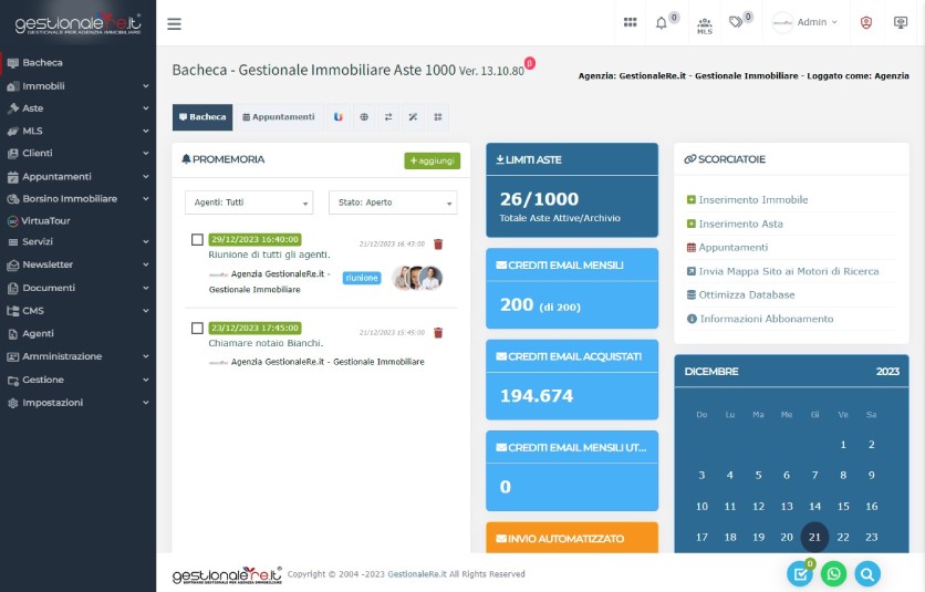 Sviluppo dashboard e software gestionale
